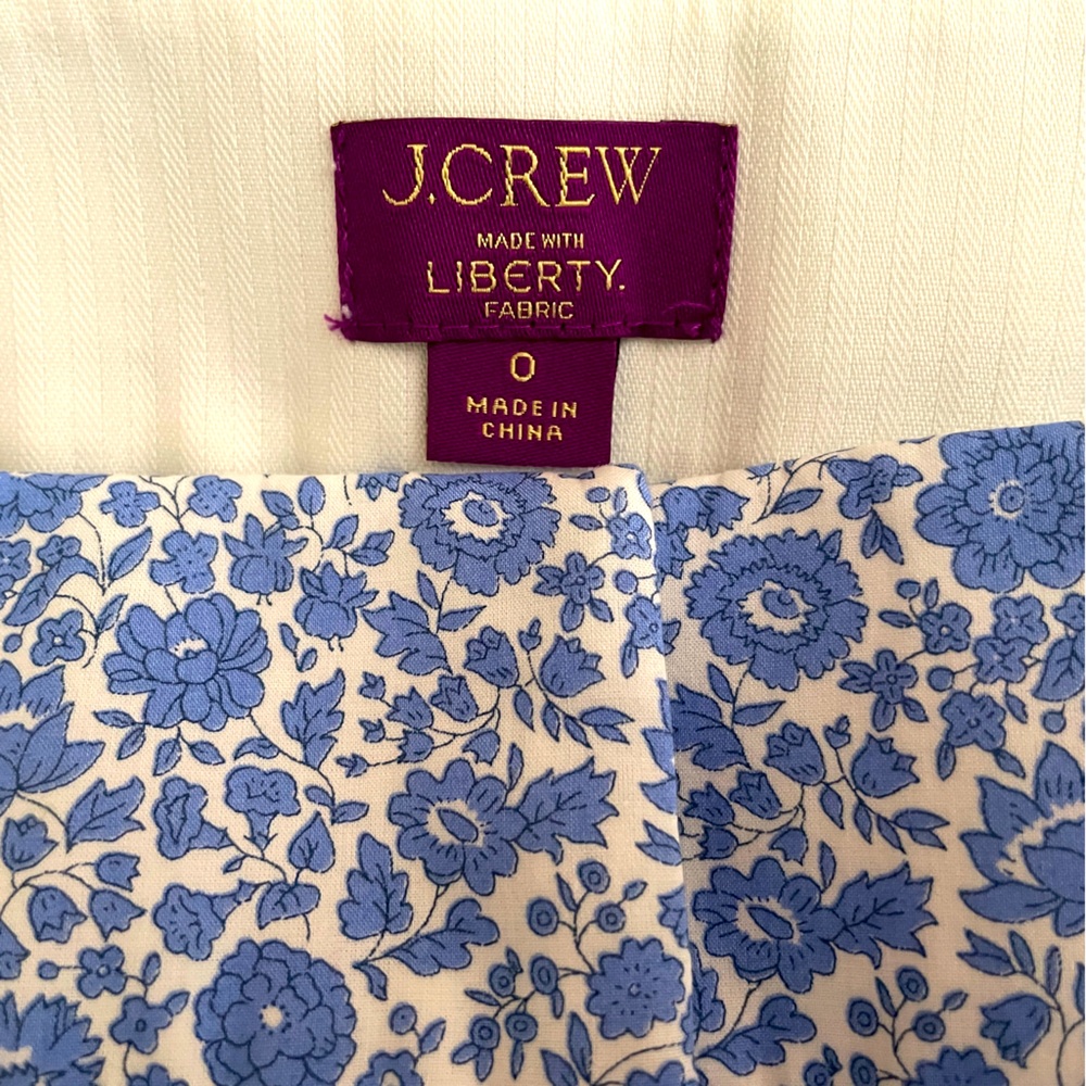J. Crew Liberty Fabric Floral Shorts Size 0 Summer Beach Vacation - Picture 9 of 12